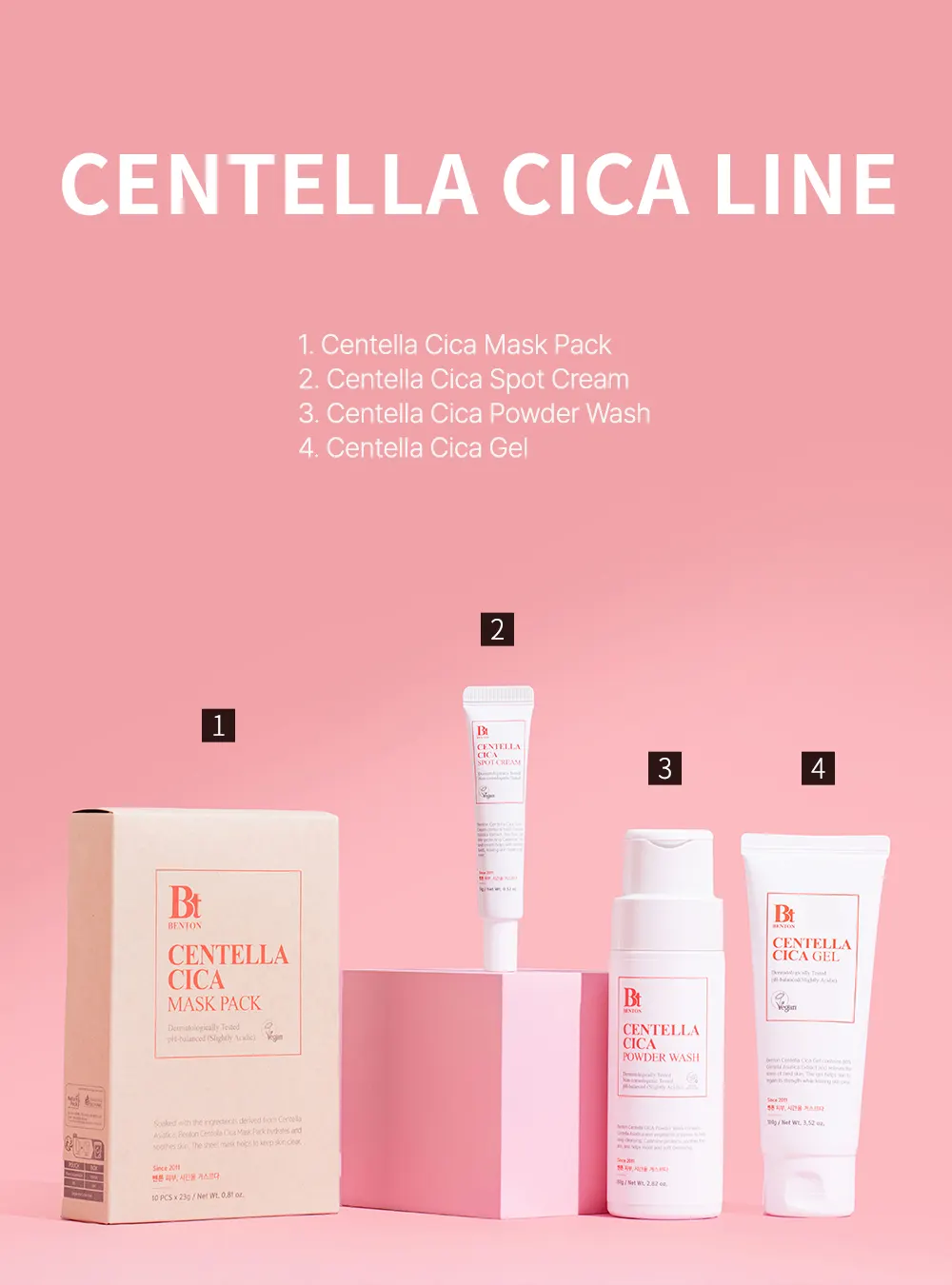 Centella Cica line Kbeauty for Arabs